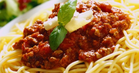 Tomato & Anchovy Sauce with Spaghetti